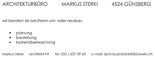 Markus Sterki Architekturbüro